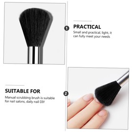 TOVINANNA 4Pcs Nail Dust Brushes for Cleaning and Dusting Fingernail Scrub Brushes for Nail Salons Compact Durable Material Easy to Use for Home