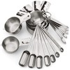 Morgenhaan Heavy-Duty 304 Stainless Steel Measuring Cup Set (18-Piece) -