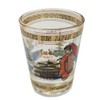 Collectible Shot Glass Japanese Sightseeing Memory Design