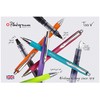 Platignum Tixx Multicoloured Ballpoint Pen [Pack of 3] Soft Grip
