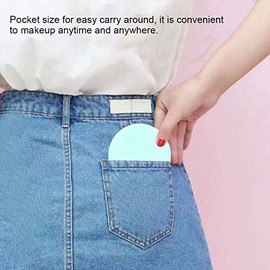 Espejo de Maquillaje Iluminado de Doble Cara con Aumento LED 10X, Porttil y Plegable, 4 Colores Disponibles (Verde)                                   