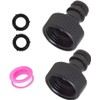 3/4 Inch Garden Hose Quick Connector Kit 2-Piece Plastic