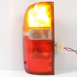 ECOTRIC Tail Light Lamp Signal Brake Lamp Set of 2 Driver Left & Passenger Right Taillight w/Bulb(s) Compatible with 1995-2000 Toyota Tacoma Replacement for TO2800116 TO2801116 8156004030 8155004030