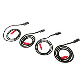 Amtech S1905 4pc Sink and Plug Hole Unblocker, 2 x 64cm, 2 x 68cm, Black and Red