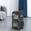 GDRASUYA10 2-Tier Dog Trolley Bag Double-Compart