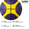 Molten Youth Molten BGR-VY Rubber Basketball, Purple/Yellow, Size 6