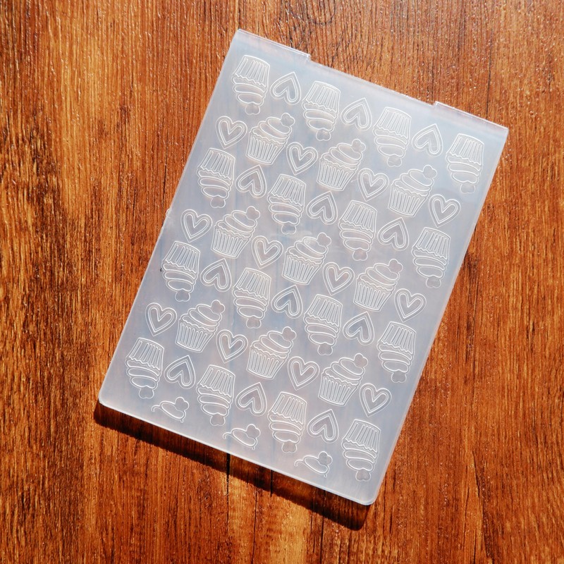 Arbuya - Carpetas de plástico para hacer tarjetas, corazón, día