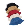 Clape Reversible Washed Cotton Bucket Hat Frayed Brim Summer Sun