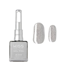 KISS New York Gel Nail Polish Soak Off UV LED Gel Polish 10mL Nail Art Salon Manicure DIY HEMA FREE, TPO FREE (Silver Bells)