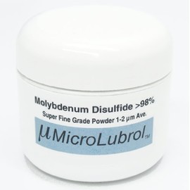 MicroLubrol 1 oz Molybdenum DISULFIDE Moly MoS2 Powder 1-2 Micron Best LUBE Grade