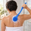 Silicone Back Scrubber for Shower – Long Handle Bath Body