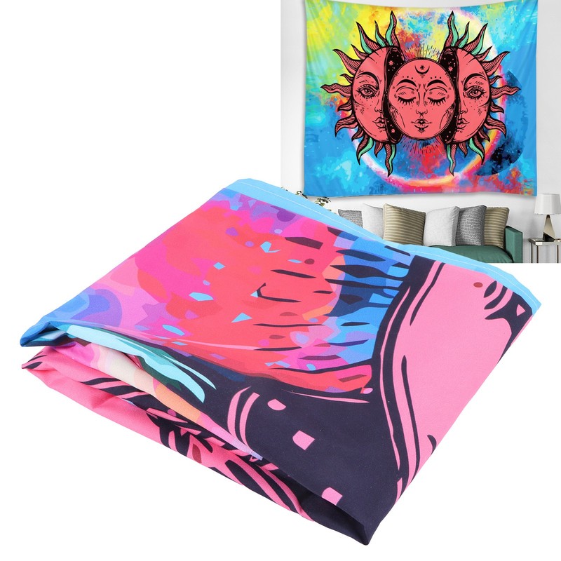 Sun Goddess Pattern Tapestry Wall Hanging for Bedroom Living Room