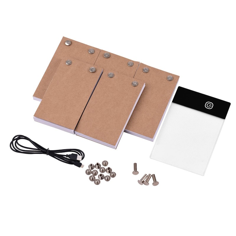 Flip Book Kit with Light Pad, Flipbook Kit, LED Light