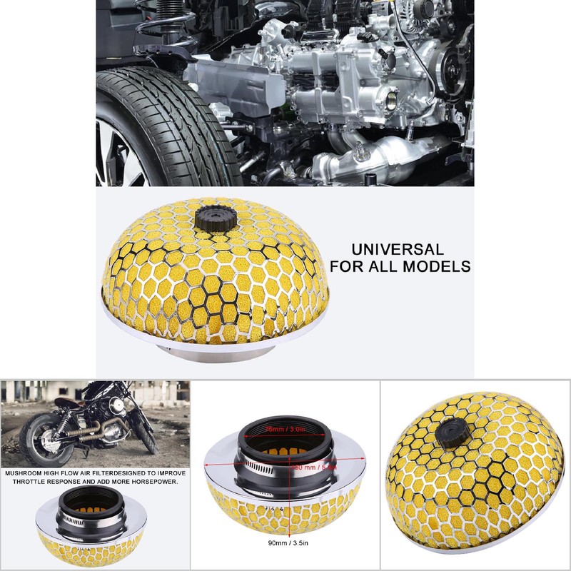 Car Air Intake Inlet Filter Cleaner Mushroom Foam Gauze High