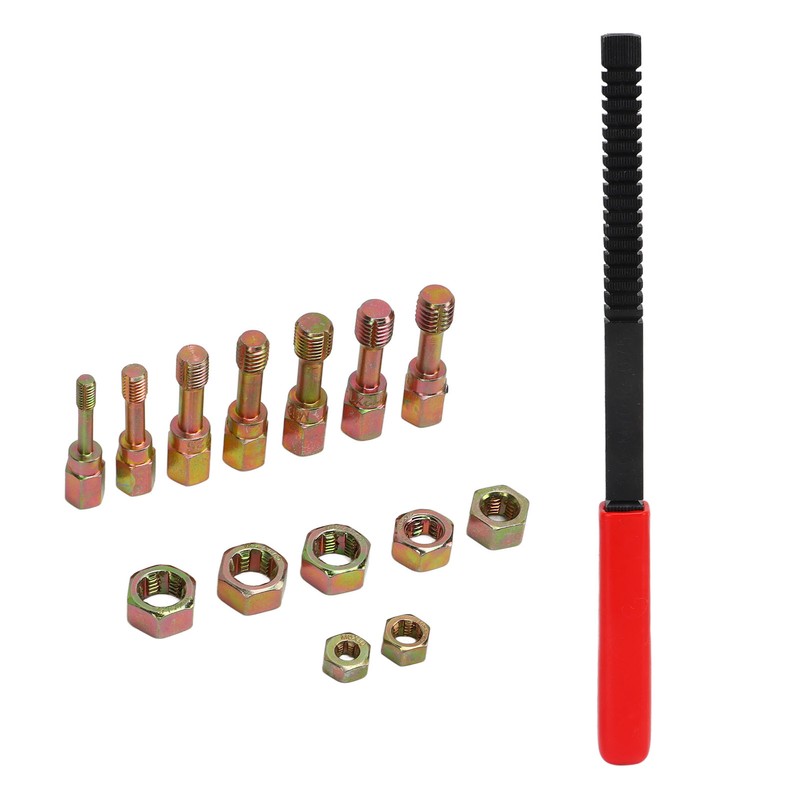 15pcs Metric Thread Chaser Set Carbon Steel Rethreading Tap Die