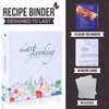 Recipe Binder with Plastic Sleeves - 3 Ring Family Recipe