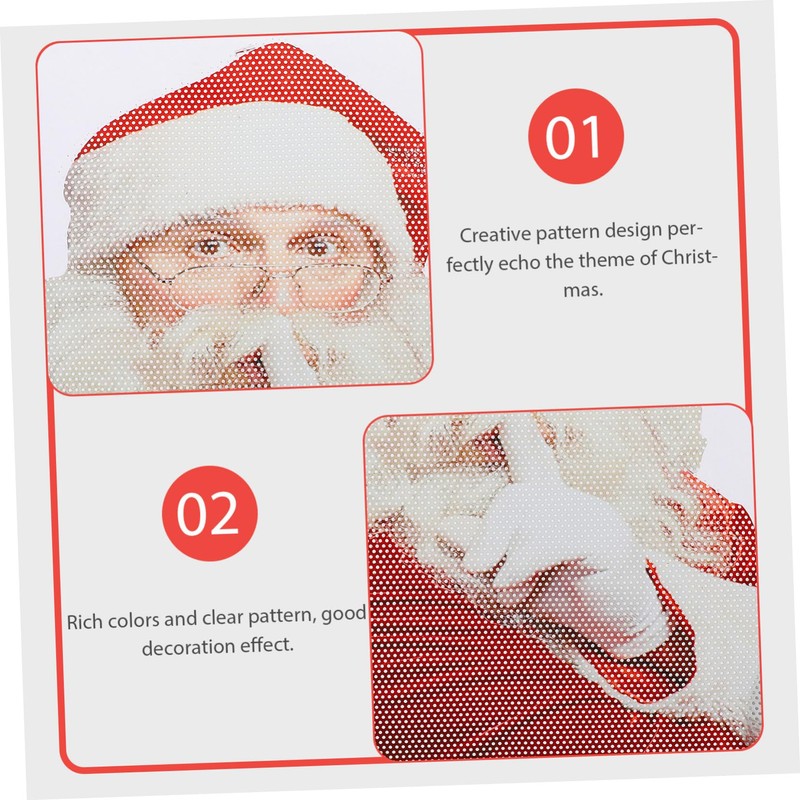 Mobestech Christmas Window Clings Car Auto Rear Sticker Merry Christmas