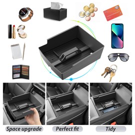 SKTU for 2024 2025 2026 GMC Acadia Center Console Organizer for 2024 2025 2026 GMC Acadia (Elevation/AT4/Denali) Console Tray 2024 2025 2026 Acadia Accessories with Sunglasses Holder