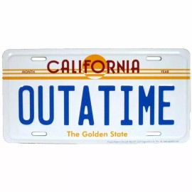 fun BACK TO THE FUTURE Novelty Auto Tag Car  Automobile License Plate OutaTime