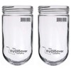 2 Pack Glass Globe Light Bulb Cover for Walk in