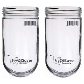 2 Pack Glass Globe Light Bulb Cover for Walk in Refrigerators, Light Bulb Protector Cage for Hood Bulbs, Light Bulb Covers for Bare Bulb 31902 by FryOilsaver Co CHG L10-X006