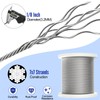 BLIKA 500FT 1/8" Stainless Steel Cable with Cutter, T316 Marine