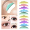 20 Almohadillas Silicona Enchinar Pestañas Lifting Makeup Color Multicolor