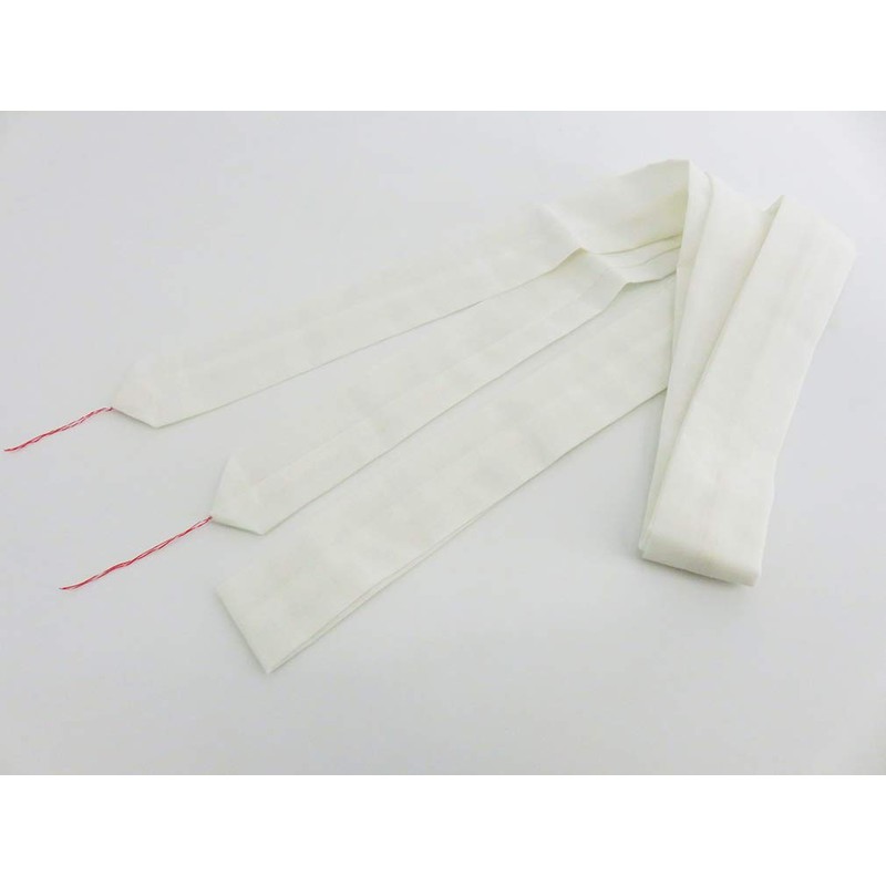 AN Long Strainer Rope, 5 Pieces, White, Waist Strap, Muslin,