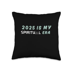 2025 Being Spiritual, Yoga, Inner Peace and Calmness Throw Pillow