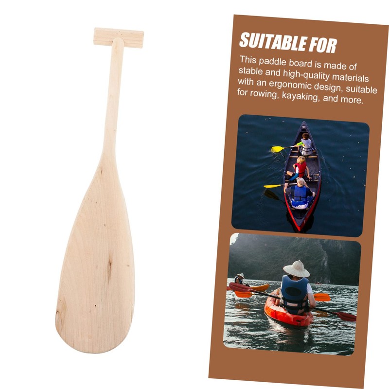 Operitacx Comfort Canoes Paddle Unisex Wood Oar for Lightweight Design