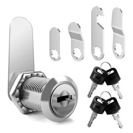 shinfly Letterbox Lock, Letter Box Lock, 20 mm with 5 Different Keys, 4 Keys, Post Box Lock, Drawer, Cabinet Door Lock