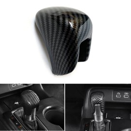 ACCYPRO Carbon Fiber ABS Gear Shift Knob Cover Trim Fit for 11th Gen Civic Automatic Transmission Honda Civic 11th 2022 2023 Accord 2018 2019 2020 2021 2022 (Black)