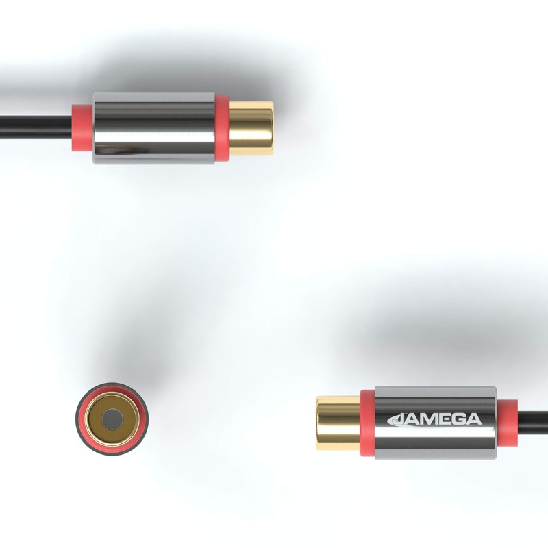 JAMEGA - RCA to Jack Adapter | Aux to RCA