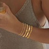 Apsvo Gold Bracelets for Women, Gold Beaded Initial J Layered