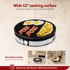 Gourmia 12” Crepe Maker – Nonstick Electric Griddle for Pancakes,