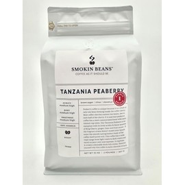 Smokin Beans 2-Pound Africa Tanzania Peaberry Coffee, Washed Processing, Medium Roast, Premium Whole Bean Specialty Coffee