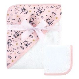 Toalla Y Paño Unisex De Algodón Con Capucha Para Bebé Sirena Color