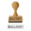 trendaffe The Bullshit Wooden Stamp