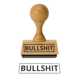 trendaffe The Bullshit Wooden Stamp