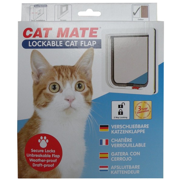 Cat Mate Lockable Cat Flap, White