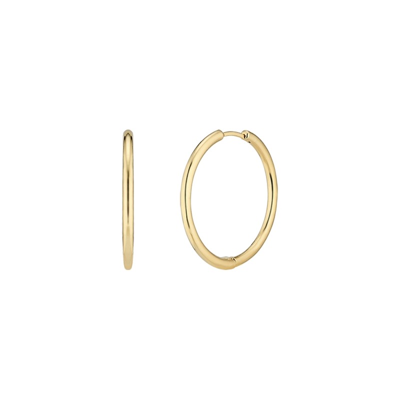 [Exclusive] Gold&Deer 14K Goldfield Slim Point One-Touch Ring Earrings Yellow