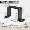 2"x2" Square Tube Strap Clamp | Black Square Pipe Clamp