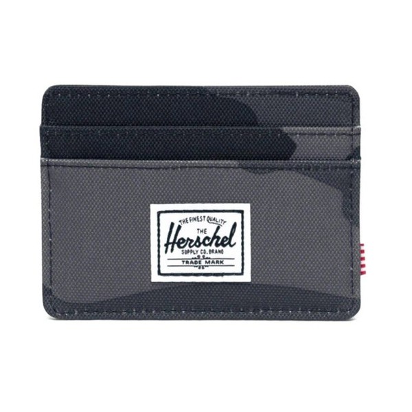Herschel Supply Co Charlie Card Holder RFID Wallet Night Camo