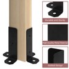 Pehciroe 8Pcs Adjustable Deck Post Base, 4x4 Post Base Brackets,