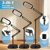 10X 30X Large Floor Magnifying Glass with Light and Stand,Heightened