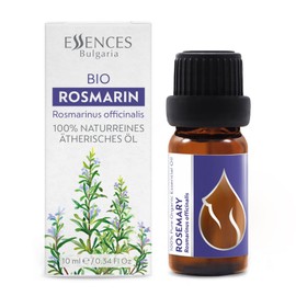 Essences Bulgaria Organic Rosemary Essential Oil 1/3 Fl Oz | 10ml | Rosmarinus officinalis | 100% Pure and Natural | Undiluted | Therapeutic Grade | Family Owned Farm | Steam-Distilled | Non-GMO