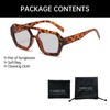 YAMEIZE 70s Retro Double Bridge Pilot Sunglasses for Women Men