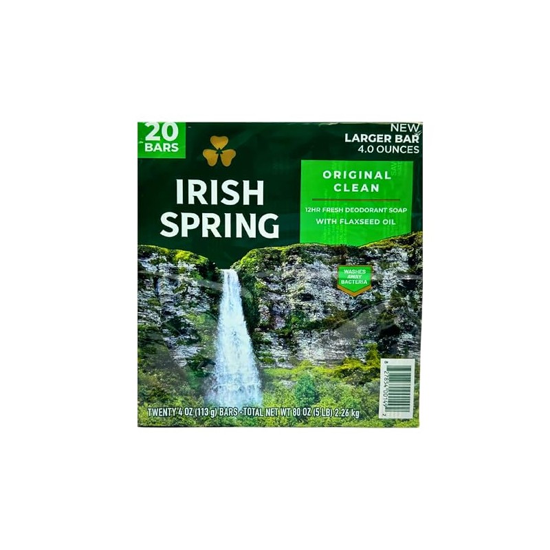 Irish Spring bar Soap (20/4 Oz Net Wt Oz), Original,