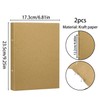 XIAQICA Pack of 2 Ring Binder A5 Refillable Kraft Paper