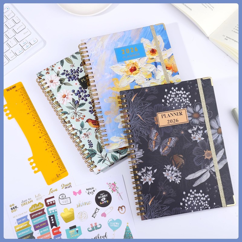 Diary 2026, A5 Weekly Planner Notebook from Jan. to Dec.